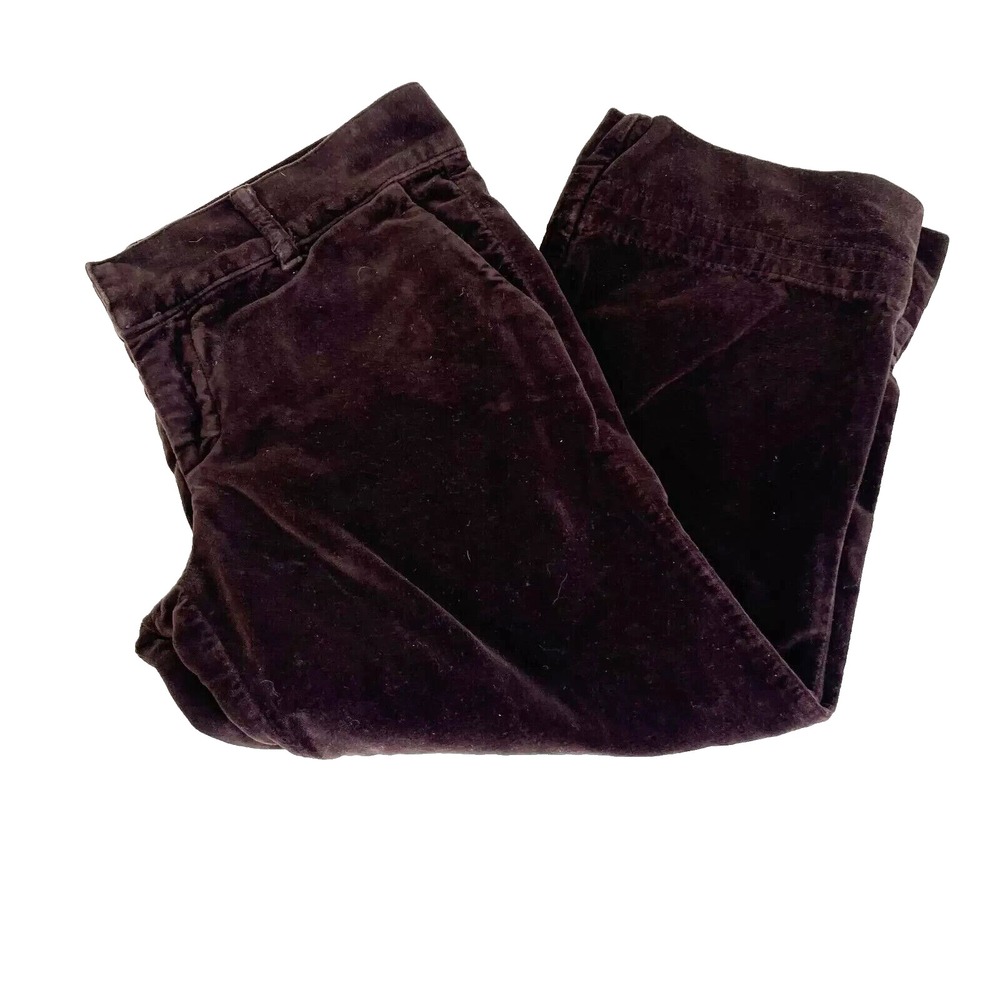 Juicy Couture Y2K Velvet Cropped Jeans Youth Size 25 Brown Low Rise Mean Girls‎